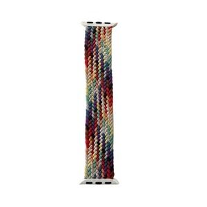Braided Solo Loop Watch Band for Apple Watch Rainbow Multi Color Weave Strap